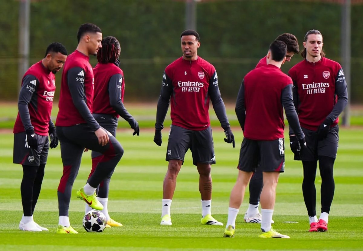 Three Arsenal stars miss training ahead of Leverkusen clash
